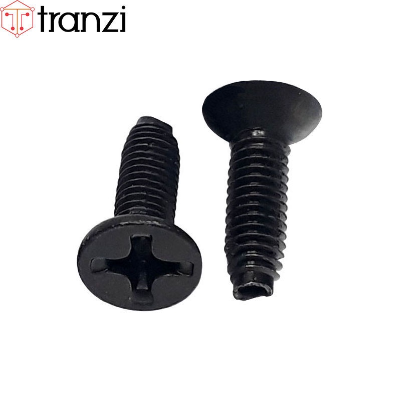 Vít tự tạo ren bake đầu bằng mạ đen M3x10 - túi 50 cái