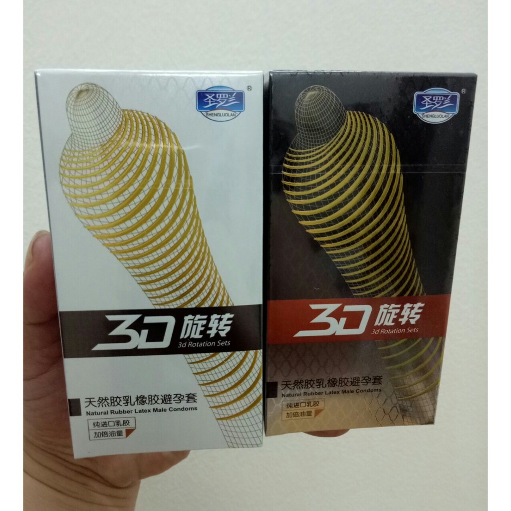 Bao cao su gai, gân 3D - Hộp 12c