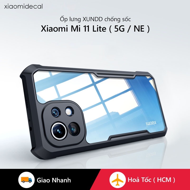 Ốp lưng XUNDD Xiaomi 11 Lite 5G / NE Mặt lưng trong, Viền TPU, Chống sốc