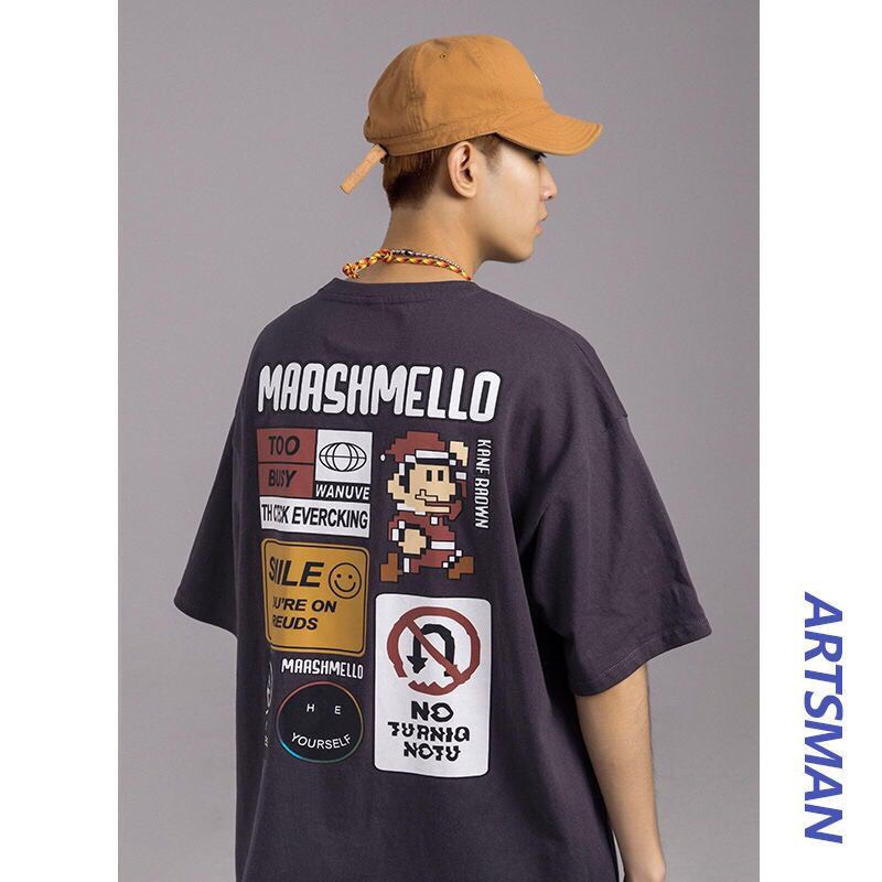 [Xưởng nhận sx sll] Áo thun tay lỡ form rộng - phông nam nữ cotton oversize - Mario - Zadola Fashion