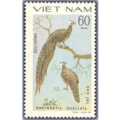 Tem sưu tập MS 354 Tem CTO Việt Nam Chim lông đẹp 1979.