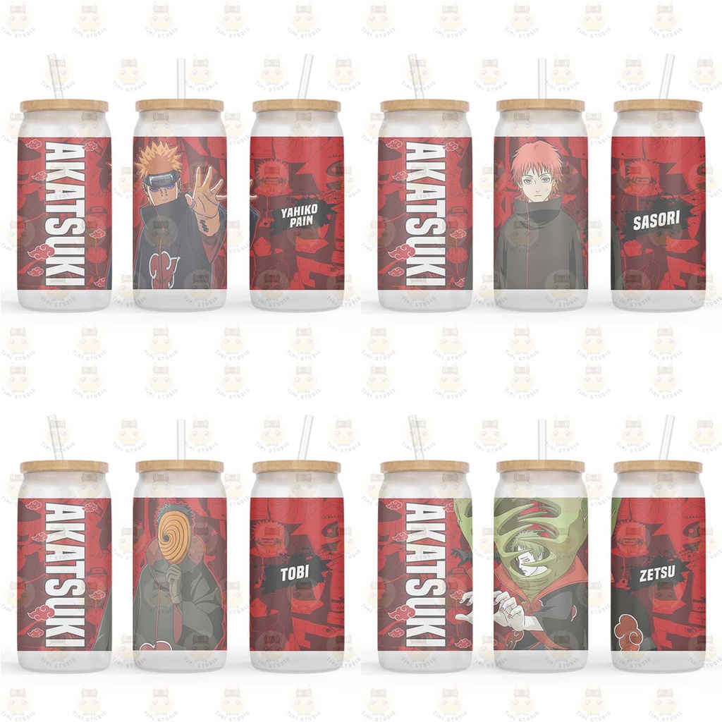 Bình Nước Thủy Tinh Hình Akatsuki Naruto - Tỉ Mỉ Studio - Mã 0609FG
