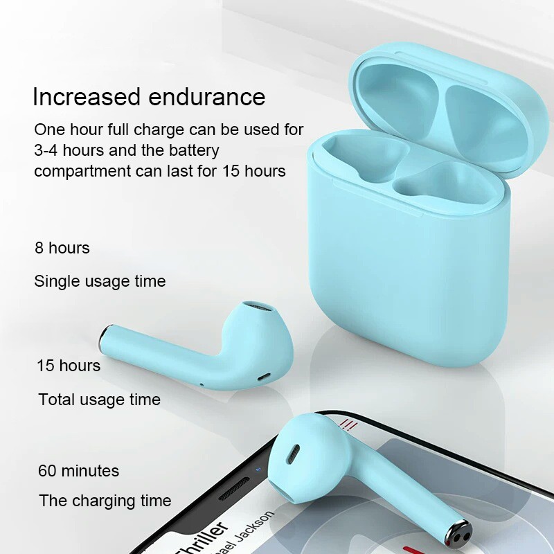 2019NEW inpods12 Bluetooth Earphone 5.0 Wireless Headphone Olahraga Earbud TWS Pop-Up Tai nghe Bluetooth Inpods 12 TWS 5.0 HIFI - BH 1 đổi 1