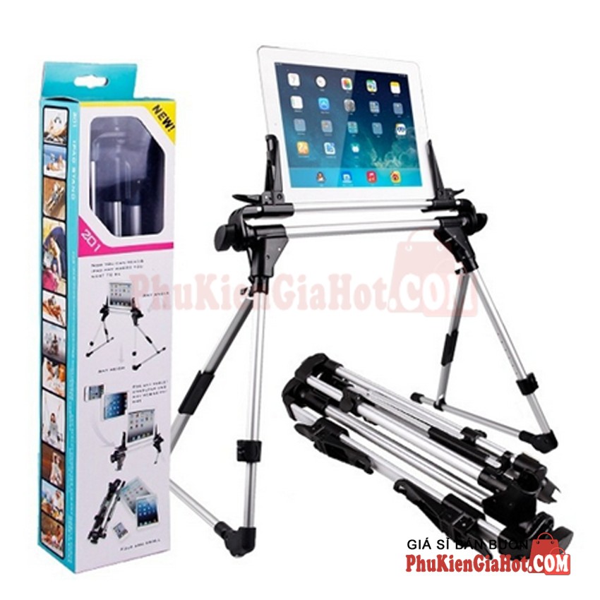 Giá đỡ máy tính bảng IPAD STAND 201-S đa năng(dùng cho tất cả các dòng điện thoại và máy tính bảng)