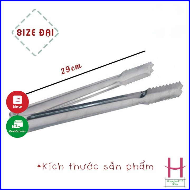 Kẹp Gắp Đá - Thịt Nướng Răng Cưa 29 cm Cao Cấp { H }