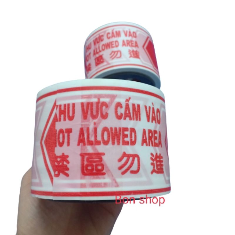 Dây (cuộn) cảnh báo công trình Khu Vực Cấm Vào hàng đẹp giá rẻ