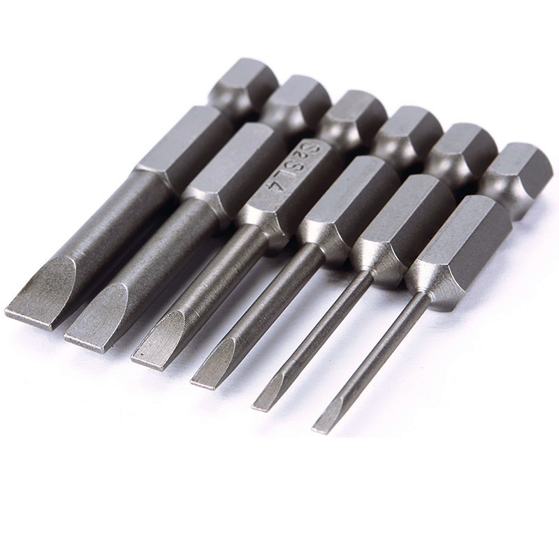 Bộ 6 đầu vặn tua vít có rãnh phẳng 50mm