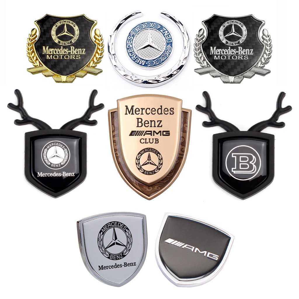 Logo dán trang trí xe Mercedes Benz