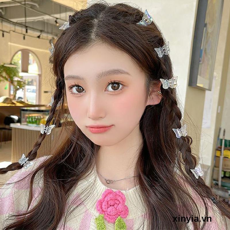 Kẹp Tóc Hình Bướm Mini Trong Suốt Dành Cho Nữ