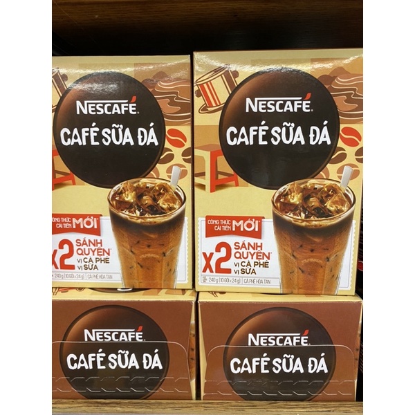 Nescafe Sữa Đá 3 Trong 1 Hộp 20G (Hộp 10 Gói)