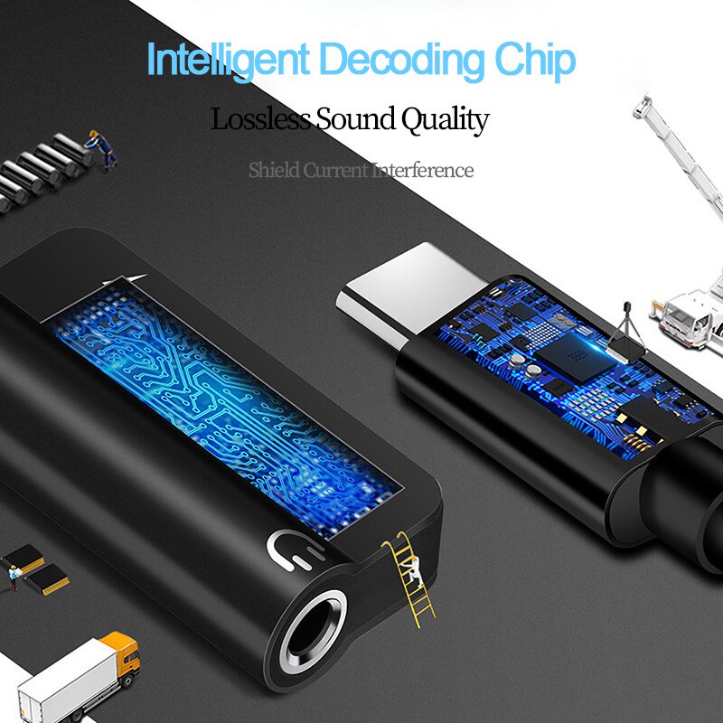 Bộ Chuyển Đổi USB Loại C Sang Jack 3.5 Tai Nghe Bộ Chuyển Đổi Âm Thanh Loại USB C Sang Jack 3.5Mm Cho Xiaomi Huawei USB C Jack