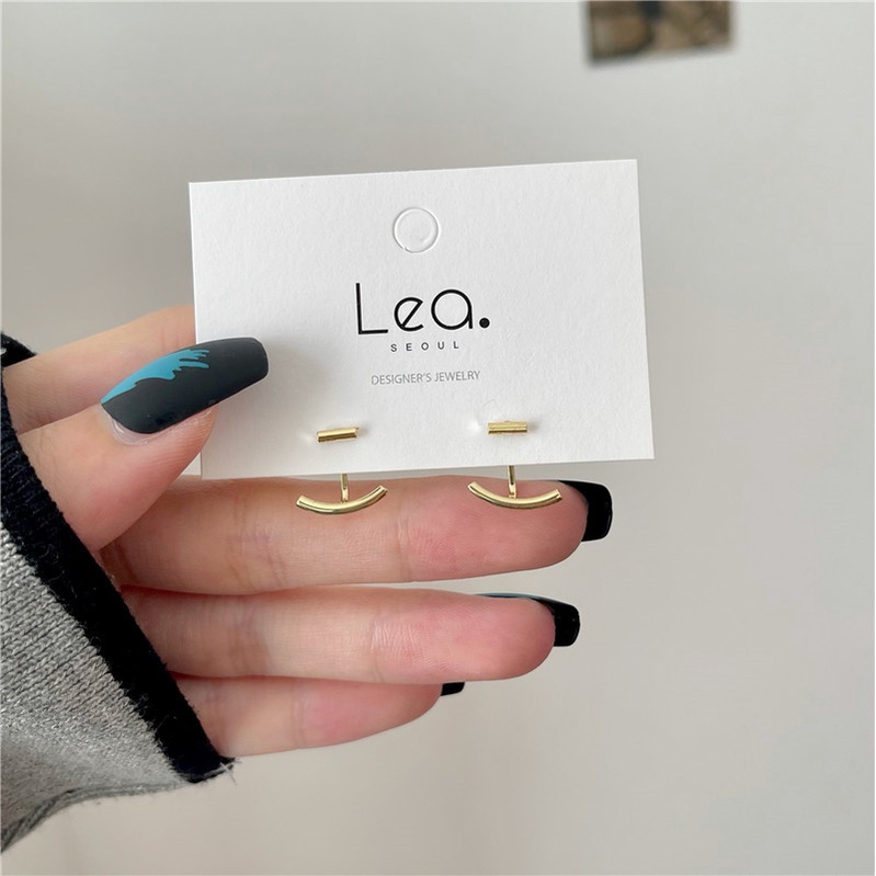 Khuyên Tai Mạ Vàng Hình Mặt Cười Thiết Kế Mới