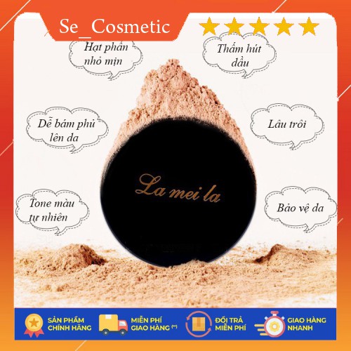 Phấn phủ kiềm dầu Lameila dạng bột siêu mịn màu tự nhiên 6g phấn trang điểm | BigBuy360 - bigbuy360.vn