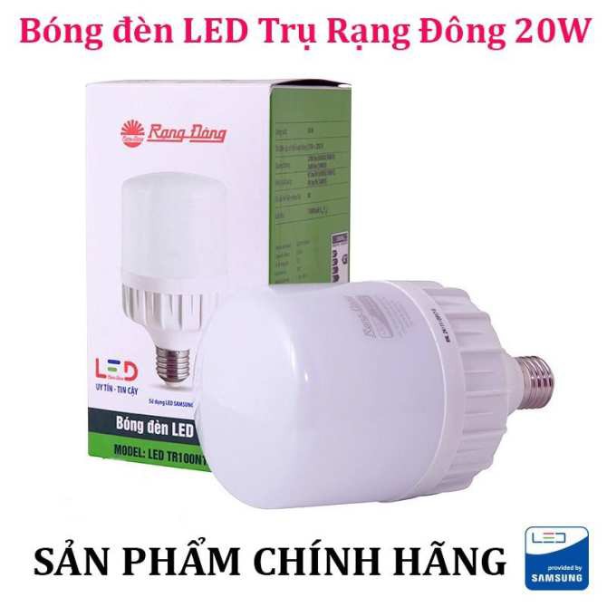 Bóng đèn LED TRỤ 20W Rạng Đông-Chip LED SAMSUNG-Model TR80N1/20W