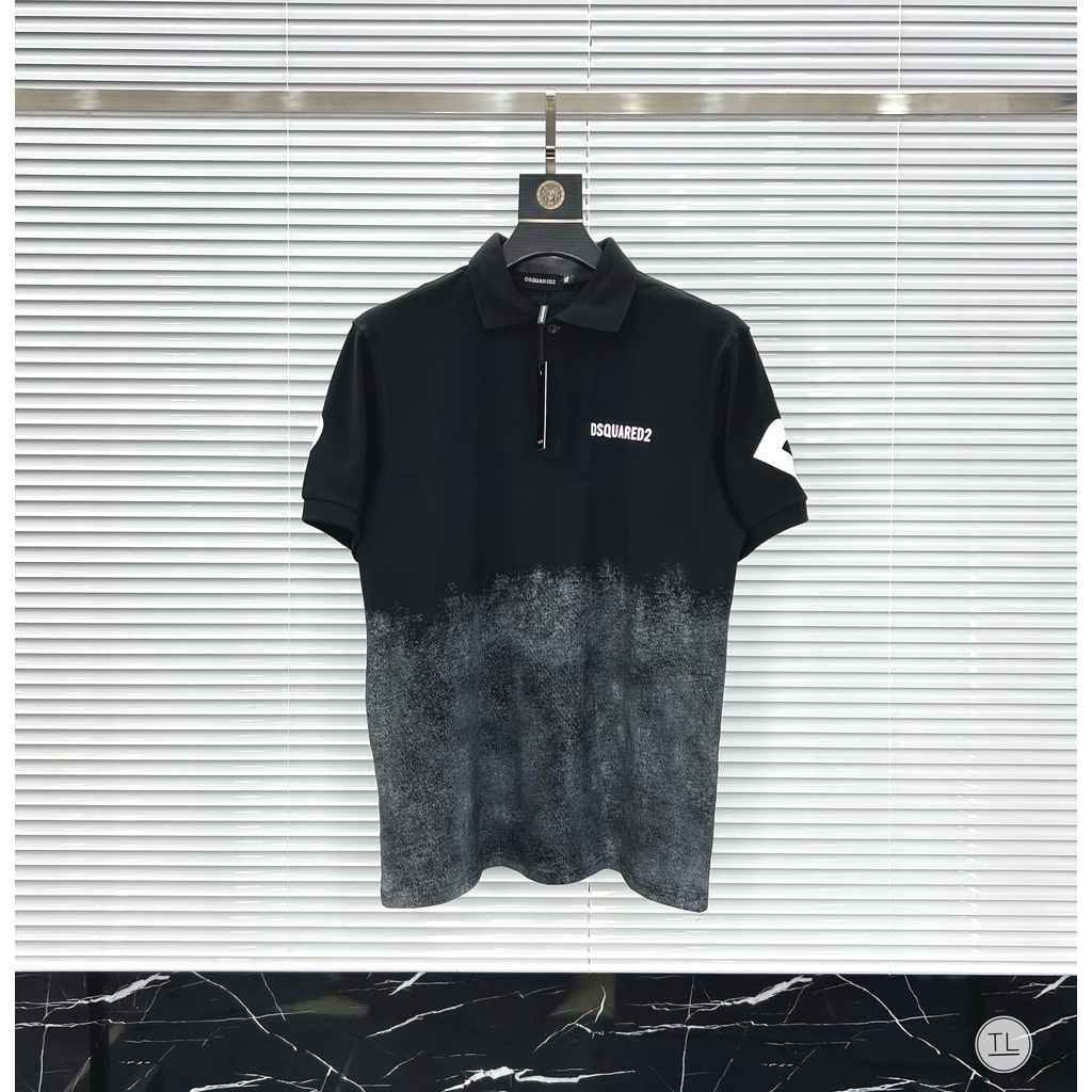 Áo polo nam cao cấp cổ bẻ ngắn tay DSQUARED,chất cotton dày chuẩn form phá cách(ảnh thật)