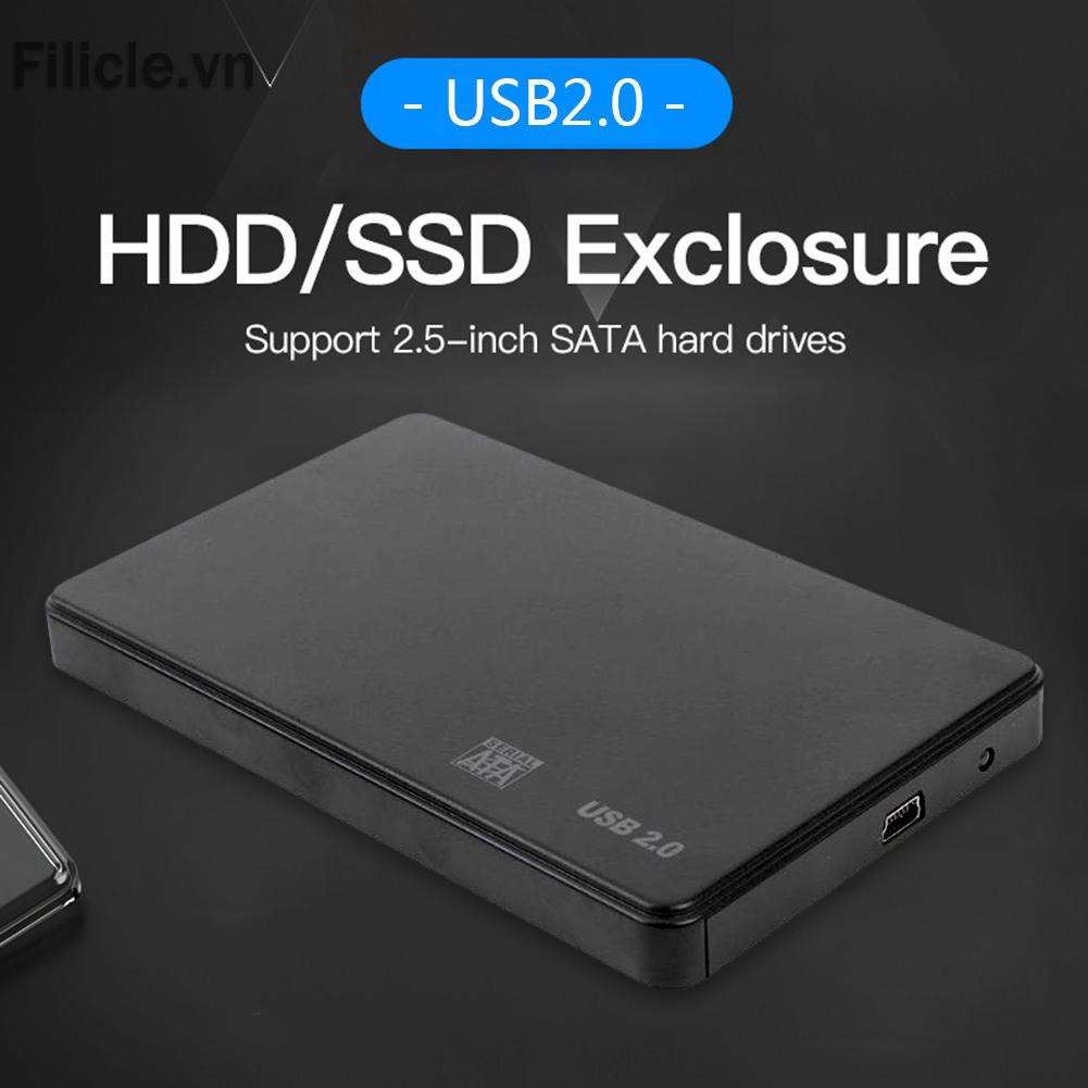 Hộp Nhựa Đựng Ổ Cứng 3tb Usb 2.0 / 3.0 2.5 Inch Sata Ssd Hdd