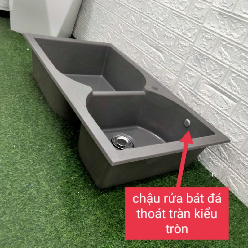 Xiphong chậu rửa bát  ỐNG THOÁT SIÊU TO, CÓ THỂ LẮP ĐẢO CHIỀU