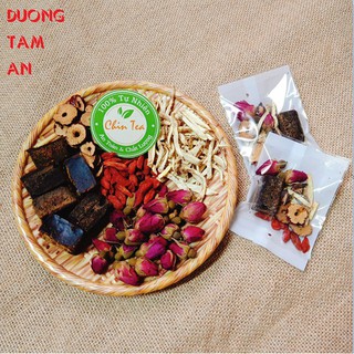 (T09) TRÀ HOA HỒNG ĐƯỜNG ĐEN ( 10 GÓI )
