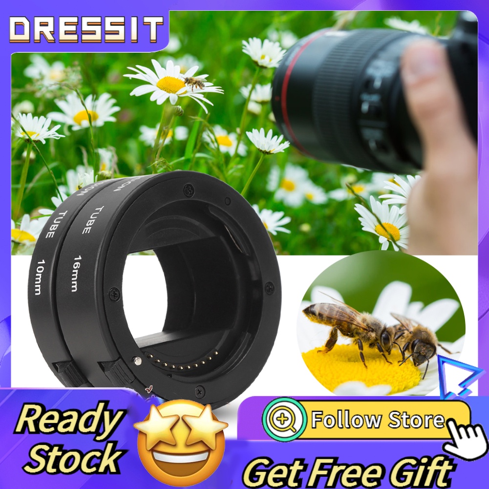 Ống mở rộng macro lấy nét tự động 10mm+16mm dành cho máy ảnh Sony NEX ngàm E