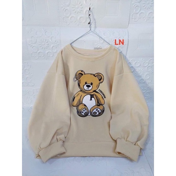 Áo nỉ bo gấu F LN11