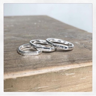 Nhẫn bạc nữ khắc chữ theo yêu cầu phong cách hàn quốc Silvergo Silver
