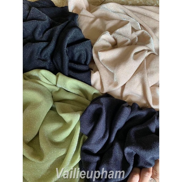 Vải Thun Nhũ Kim Tuyến Loại Đẹp Nhiều Màu Khổ Vải 1.5m