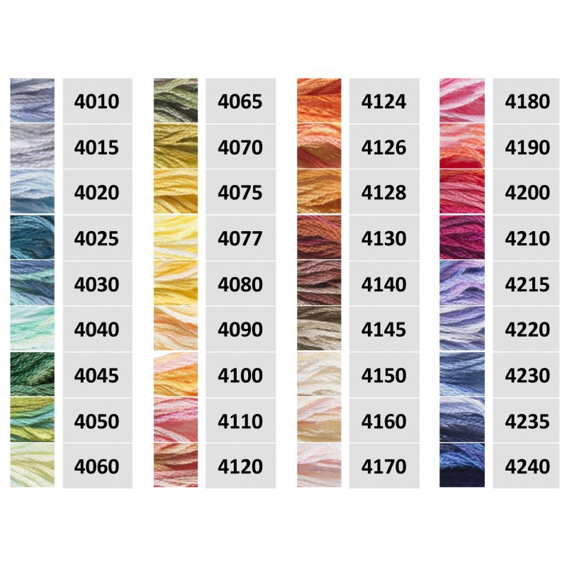 1/3  CROWN Chỉ thêu màu loang chính hãng DMC Pháp COLOR VARIATIONS