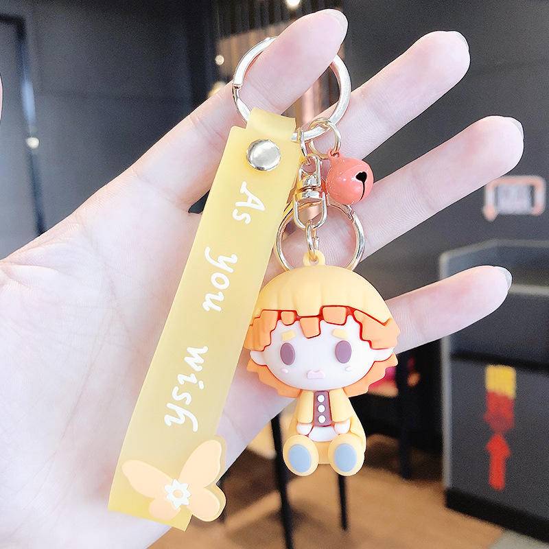Móc Khóa Silicon Hình Nhân Vật Anime Demon Slayer Dễ Thương