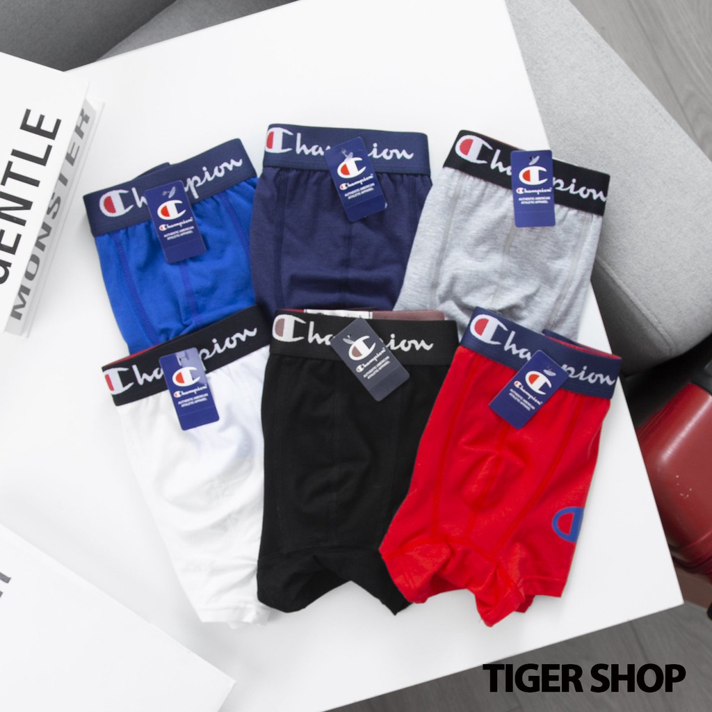 Quần Boxer Sịp Xì Đùi Quần Lót Đùi Nam Champon Vải Cotton Lạnh Đẹp Thời Trang Nhẹ Thoáng Mát Co Giãn CP01