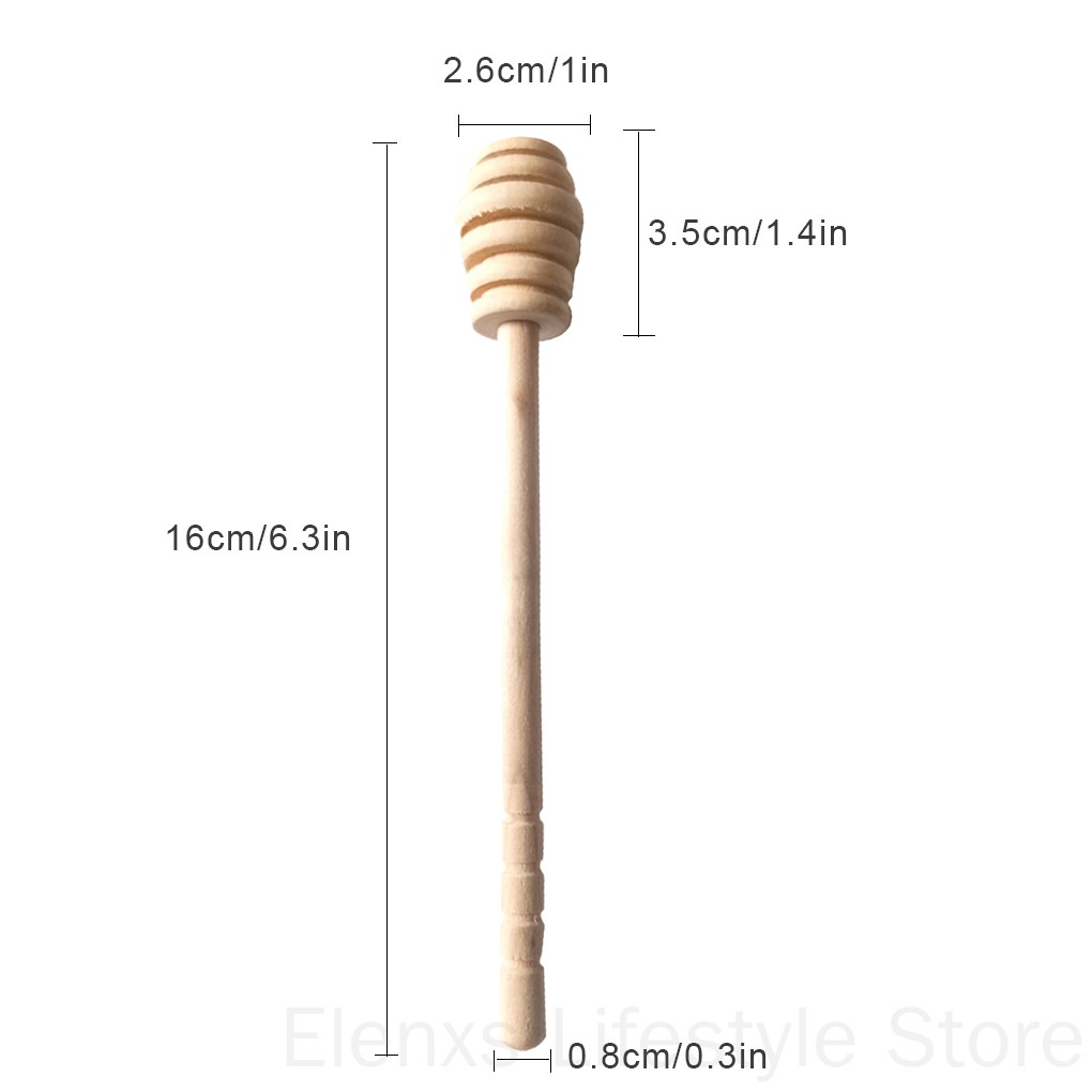 Muỗng khuấy mật ong bằng gỗ có tay cầm tiện dụng