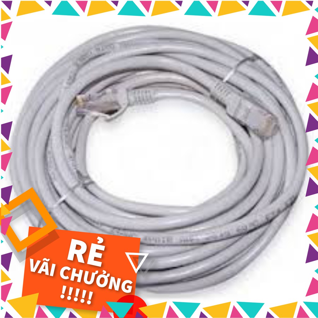 Dây mạng Cat5e bấm sẵn 2 đầu, đã test, dài 5-25 m  - Loại tốt - C