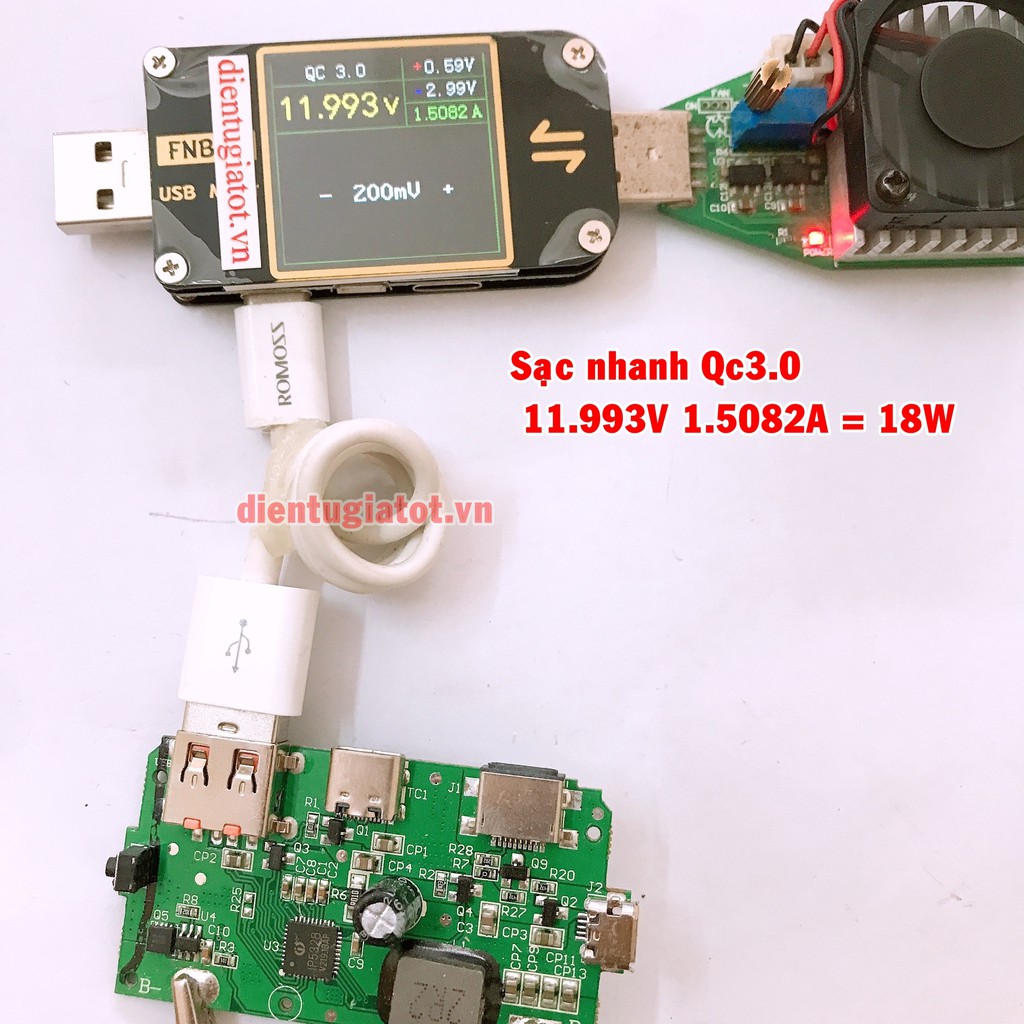 Mạch sạc dự phòng sạc nhanh QC3.0 PD3.0 18W - IP5328