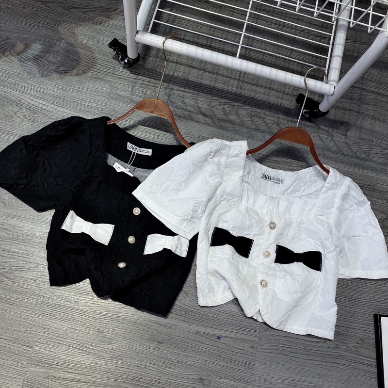 Áo kiểu tiểu thư chất gấm xốp Hanah Store freesize