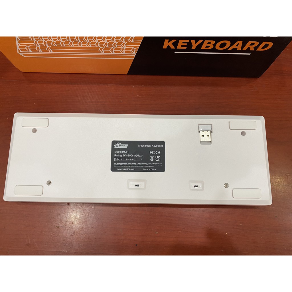 RK61 RGB HOTSWAP - Bàn phím cơ không dây mini Royal Kludge RK61 RGB kết nối Dây, Bluetooth 5.1 và Wireless 2.4G