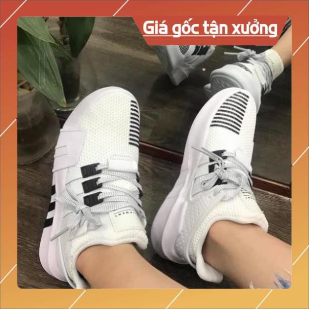 FULL BOX Giày Sneaker Nam, Nữ EQT Đen Trắng Phản Quang Cao Cấp