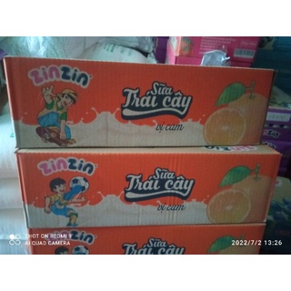 THÙNG 48 HỘP SỮA TRÁI CÂY ZINZIN 180ML