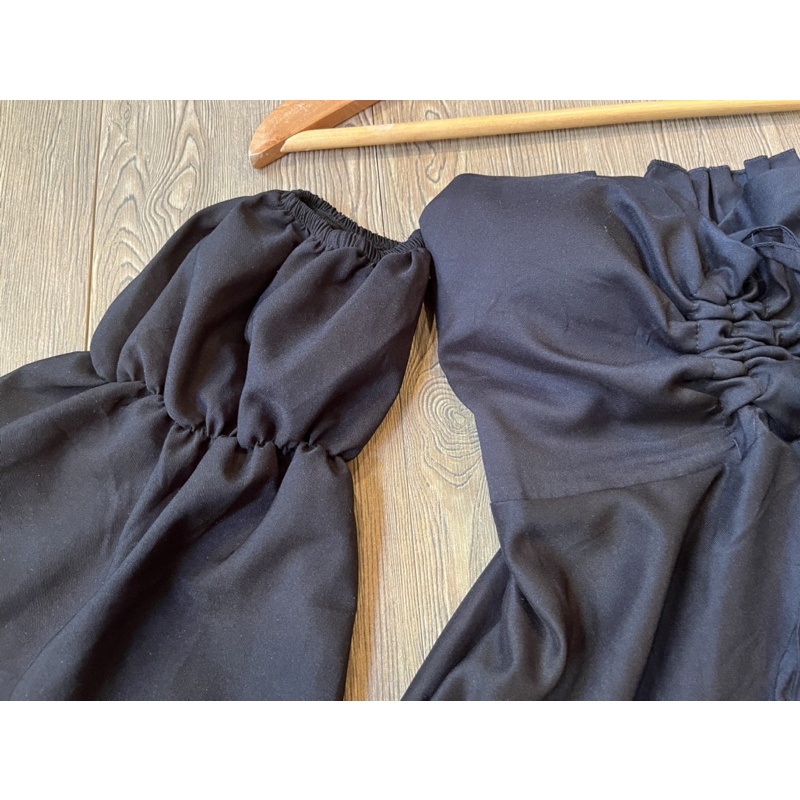 Áo kiểu dáng dài rút dây có mút ru1 xinh