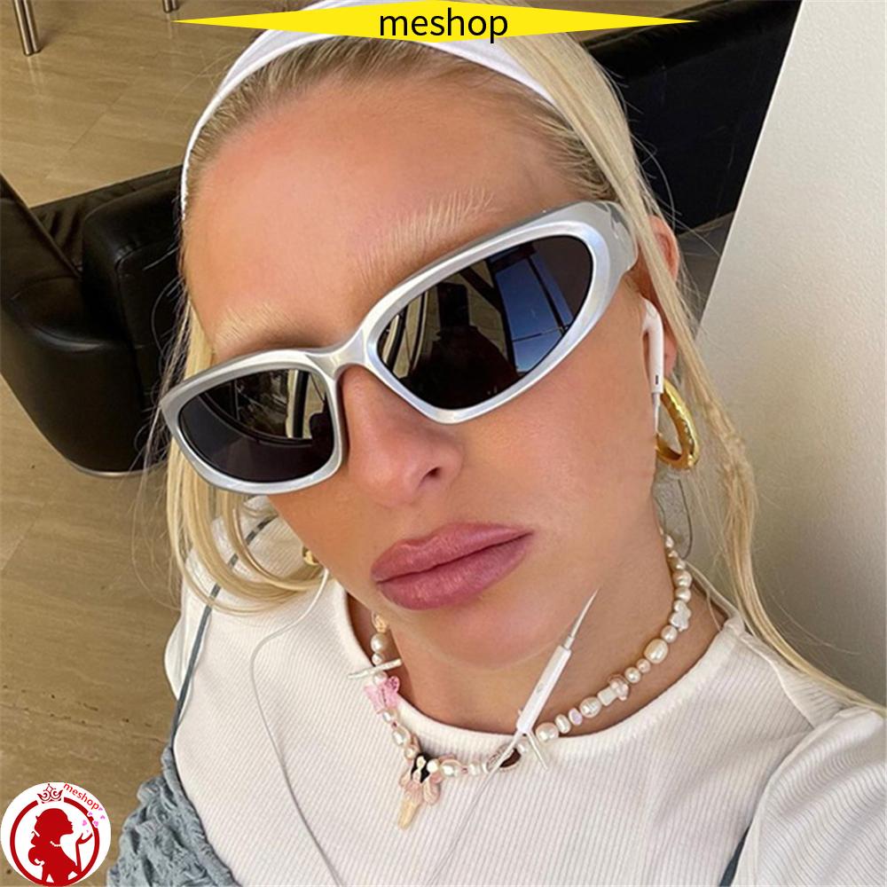 Kính Mát Tròng To Tròn Chống Tia UV400 Phong Cách Punk