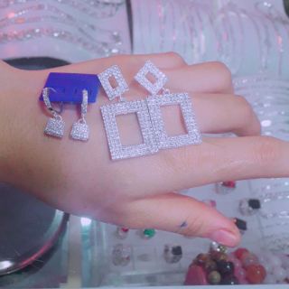 Sale combo 2 đôi bông tai bạc mẹ và bé