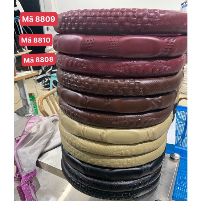 Bọc vô lăng ô tô – Da thật cao cấp chống trơn trượt (Hàng thiết kế)