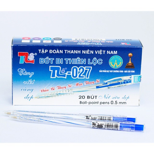 Bút Bi Thiên Lộc TL-027 đầu bi 0.5mm - mực thụy sĩ ( 1 cây )
