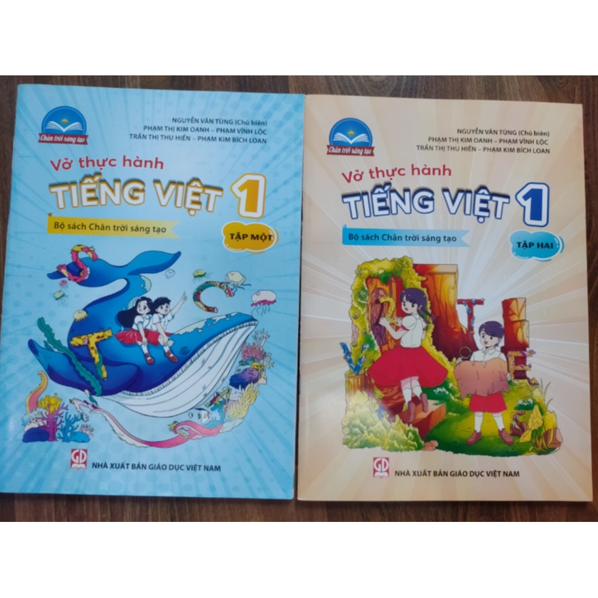 Sách - Combo Vở thực hành Tiếng Việt 1 - Tập 1 + 2 (Bộ sách Chân trời sáng tạo)