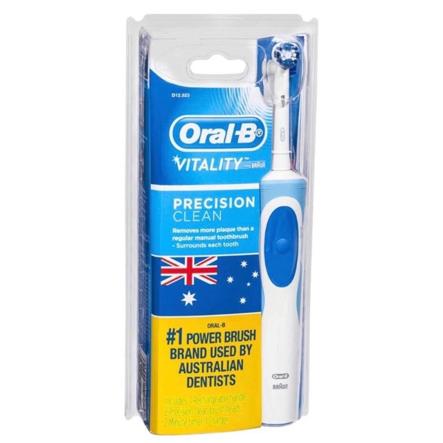 Bàn Chải Đánh Răng Điện Oral-B Vitality Plus 2 Đầu Precision