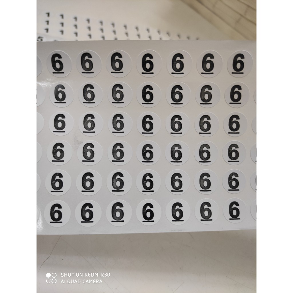 250 Miếng tem size số dán quần áo trẻ em - Decal Size 1,2,3,4,5,6,7,8,9,10,11,12 (Quà Tặng khi mua 100 tờ)