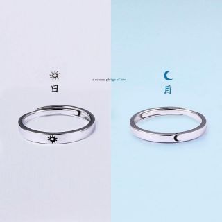 [Sẵn]Hottrend_Nhẫn đôi Couple Sun & Moon