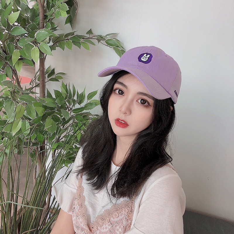 Mũ Lưỡi Trai Thêu Chữ Và Hoạt Hình Phong Cách Hàn Quốc Dễ Thương Thời Trang Mùa Hè Cho Nam Và Nữ