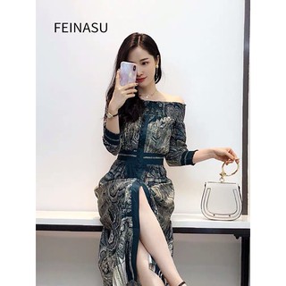 đầm họa tiết cao cấp sang trọng