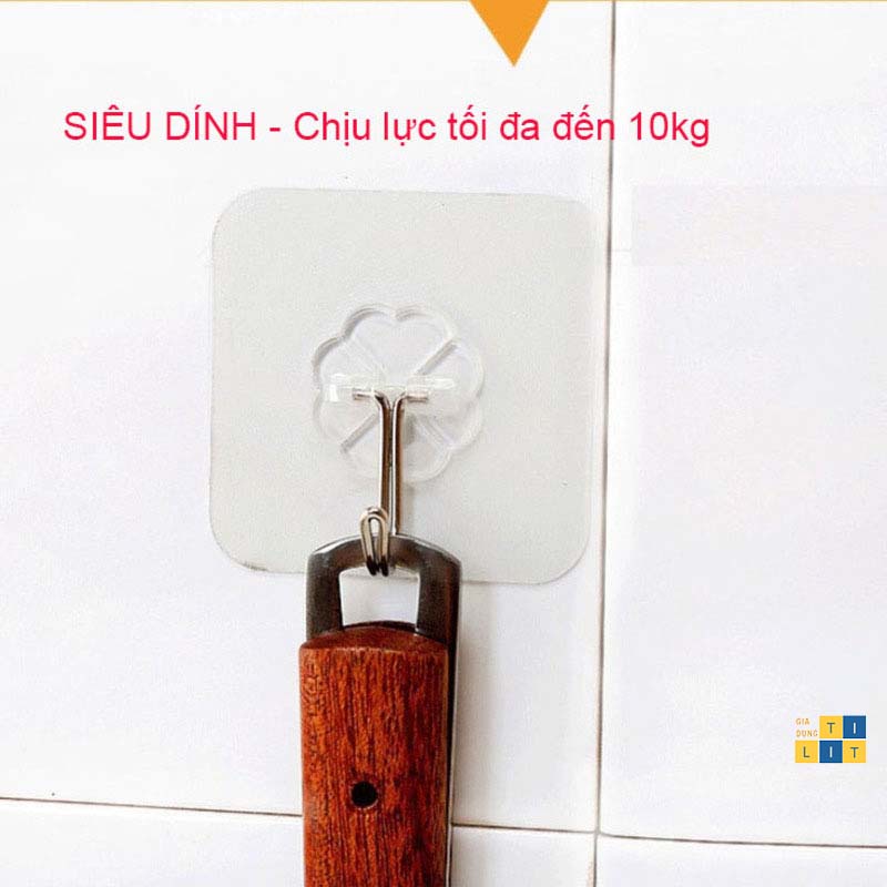 Móc Dán Tường Siêu Dính Trong Suốt Chịu Lực Tốt 1k [MÓC 1K]