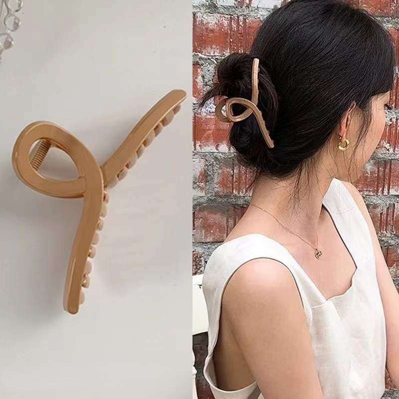 Kẹp Tóc Hình Cá Mập Trong Suốt Phong Cách Hàn Quốc Cho Nữ