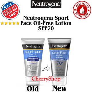 Kem chống nắng thể thao Neutrogena Sport Face Oil-Free LotionSunscreen SPF70 (73ml)
